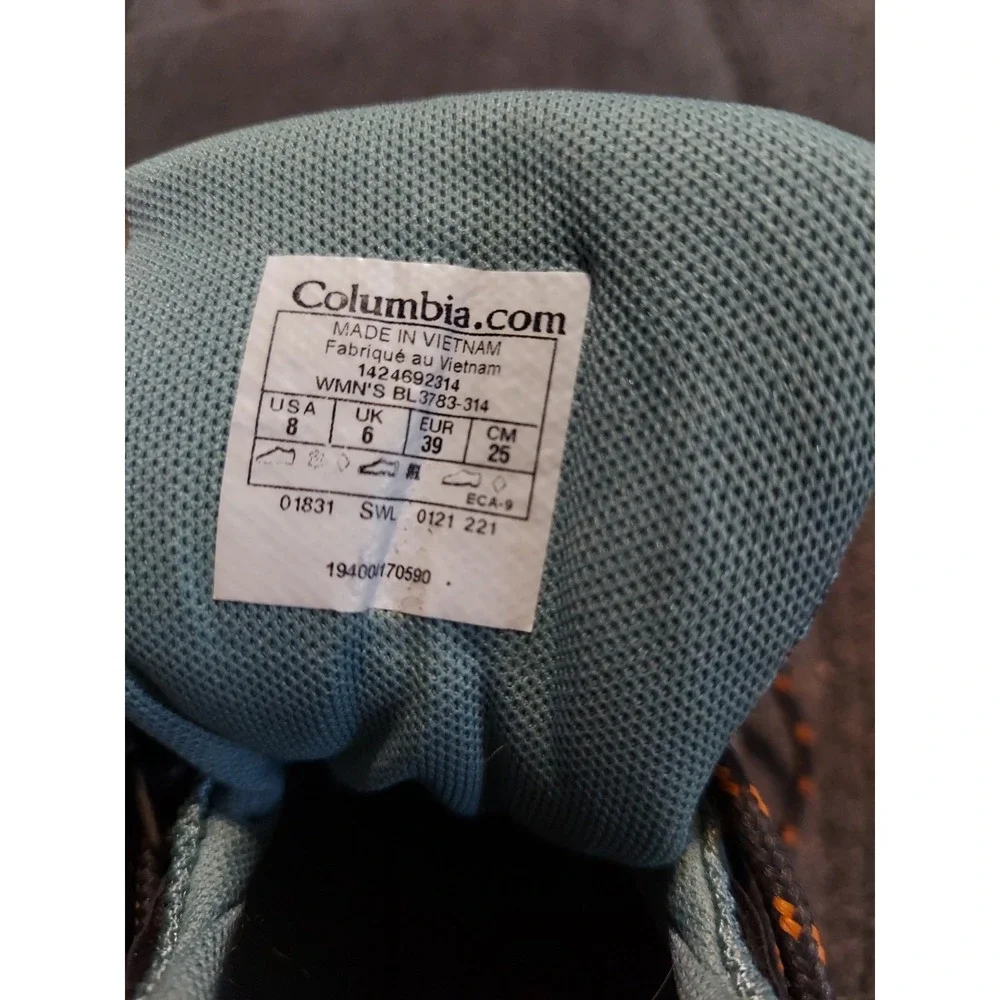 Columbia Womens Newton Ridge Plus Waterproof Hiking Boot Sz 8 Deep  Dusty Green